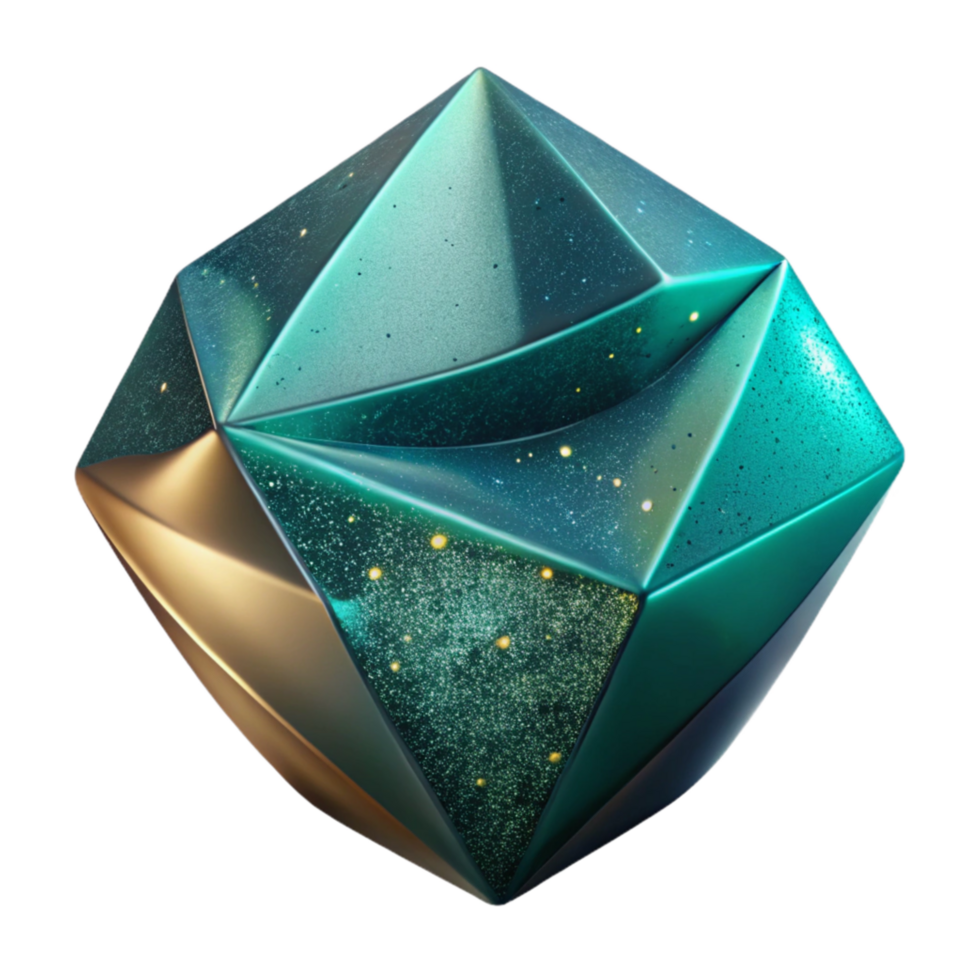 extraordinary modern Teal Abstract Shape with Gradient Overlay Cutout high quality png