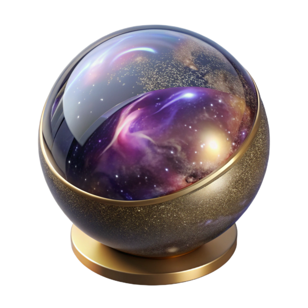 serene vintage Transparent Background Perspective Glass Sphere high quality png