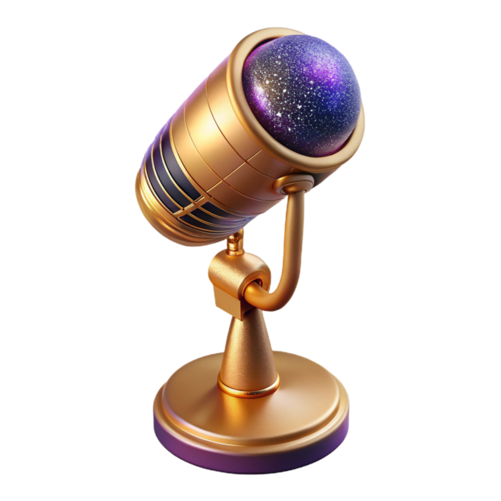 wonderful artistic Vintage Microphone Stand Isolated with Adjustable Height high quality png