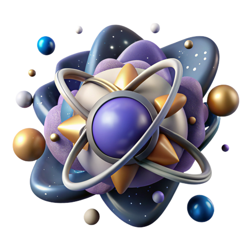 elegant abstract Big Bang Expansion Cutout with Cosmic Background Radiation detailed png