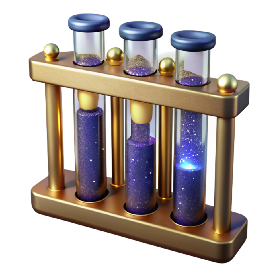 beautiful rustic Vintage Test Tubes Isolated with Rack png