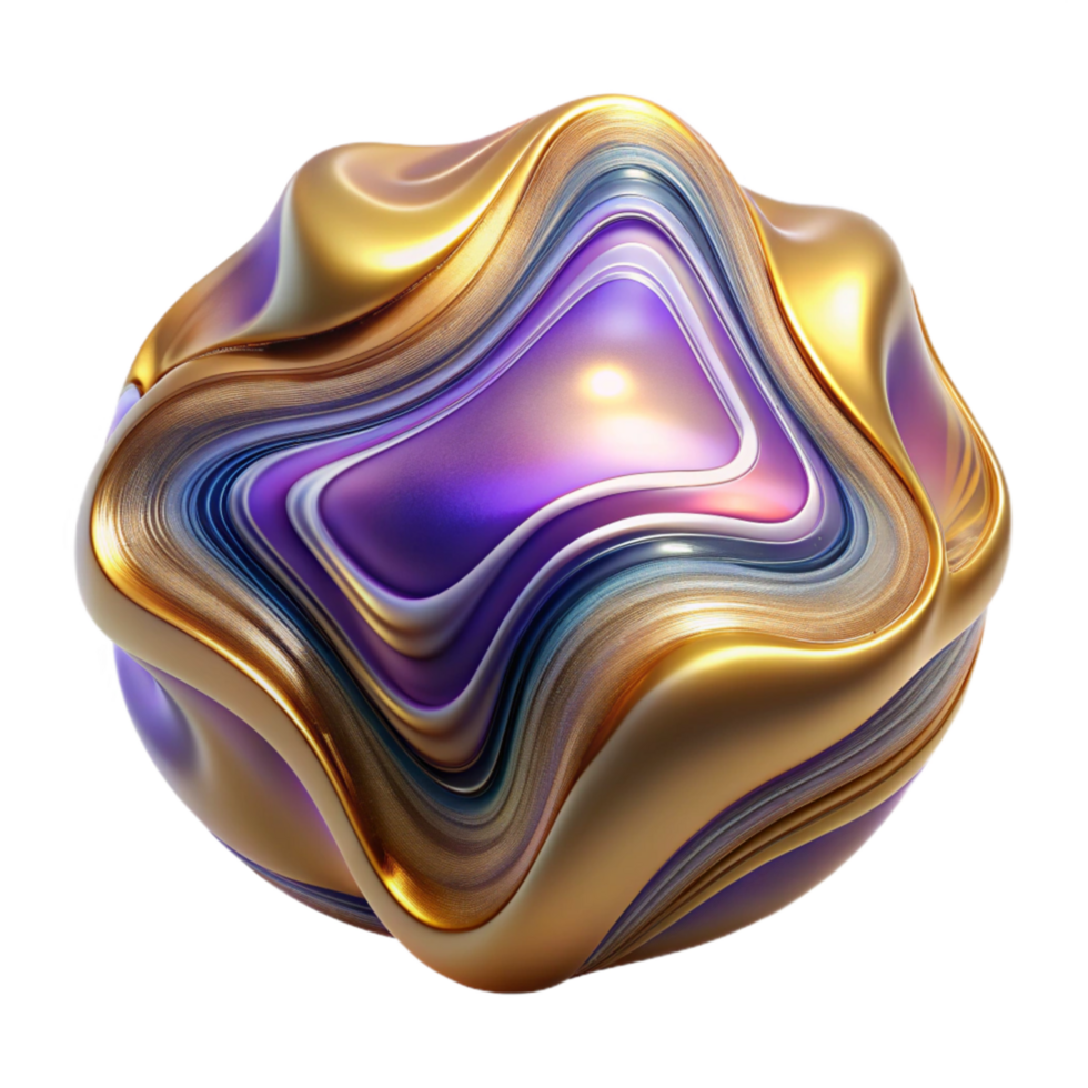 elegant modern Visual Distortion Illusion Wavy Lines Colorful Pattern Transparent original png