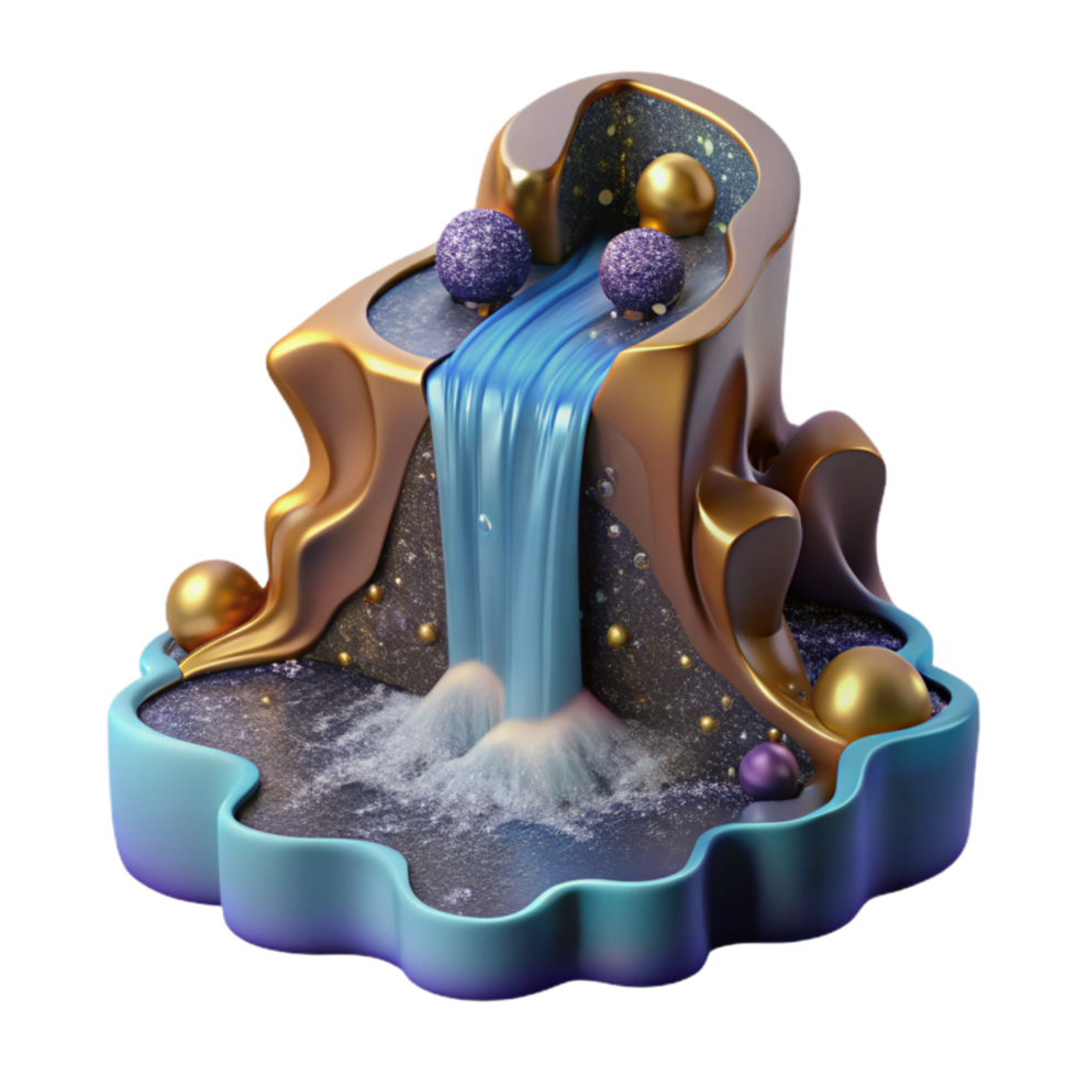 wonderful abstract Waterfall Illusion Motion Aftereffect Downward Flow Isolated authentic png