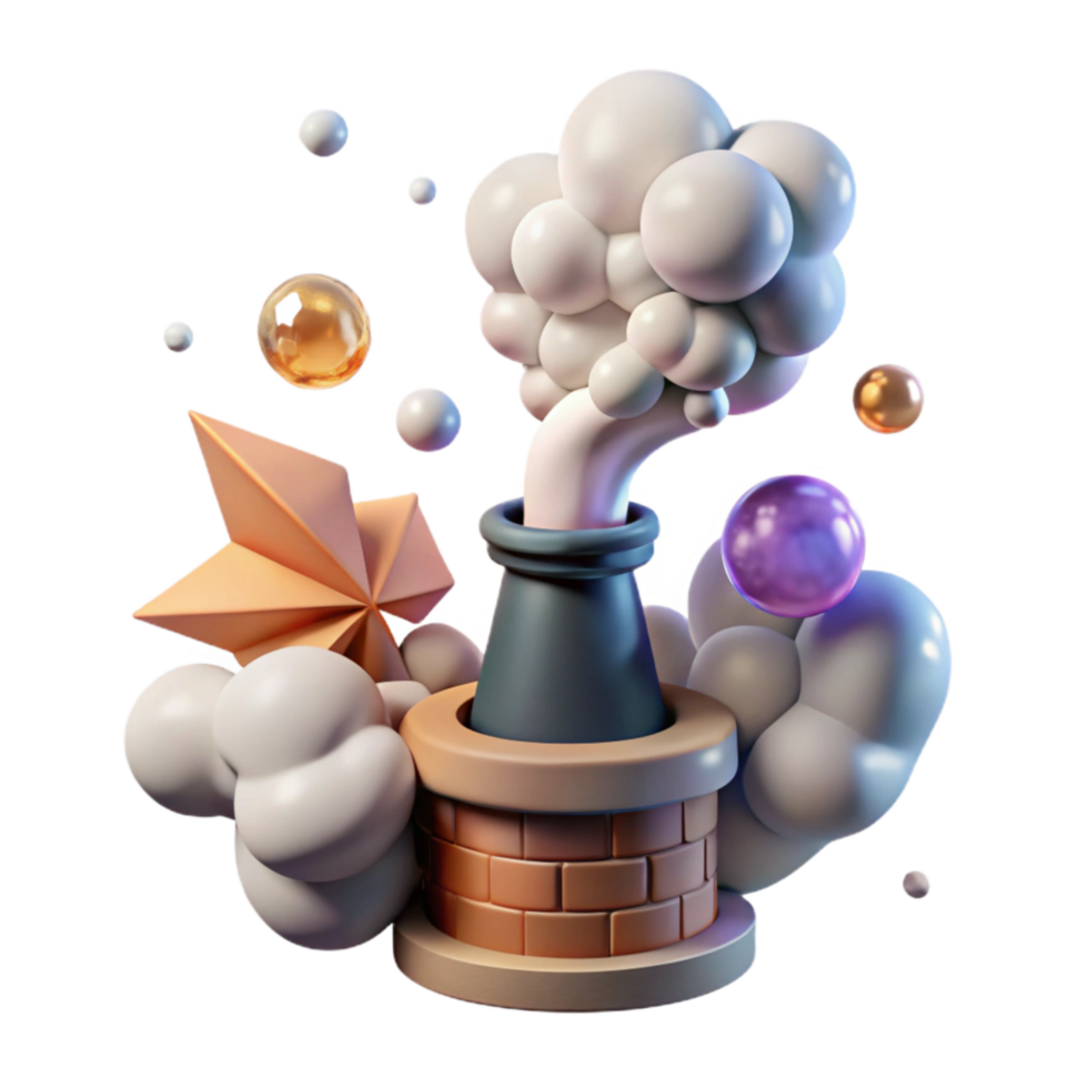 extraordinary rustic Blowing Smoke From Chimney Isolated authentic png
