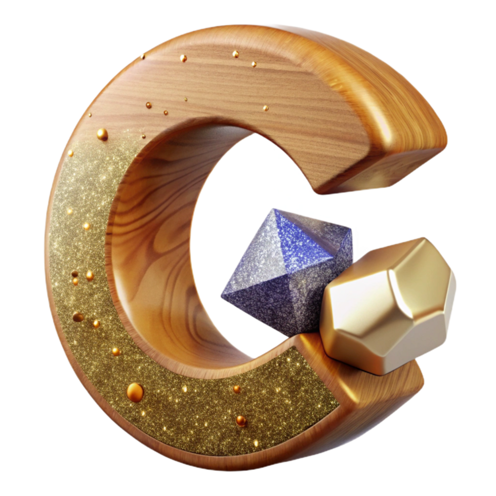 extraordinary artistic Wooden Block Letter G Isolated Element detailed png