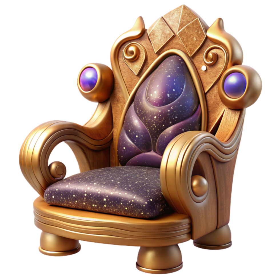 elegant modern Wooden Sculpture Chair Backrest Intricate Carving Cutout exclusive png