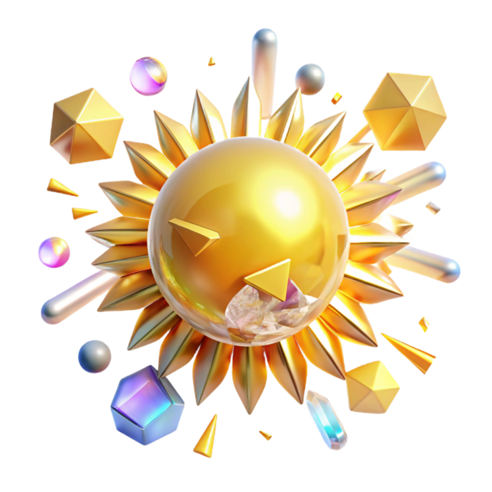 elegant vintage Bright Sun Rays with Transparent Background authentic png