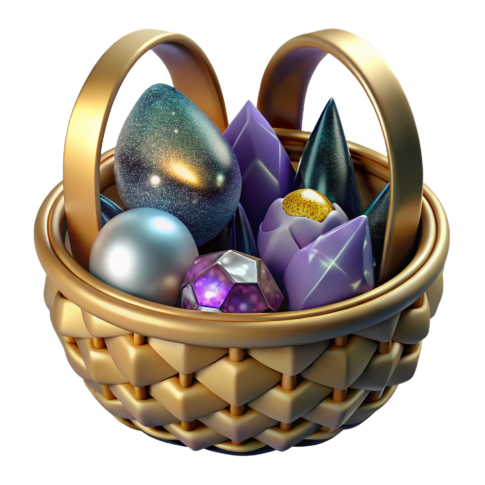 elegant rustic Woven Basket Interior View with Transparent Background authentic png
