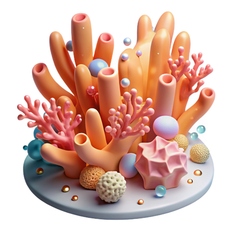 wonderful rustic Coral Reef Cutout on Transparent Background exclusive png