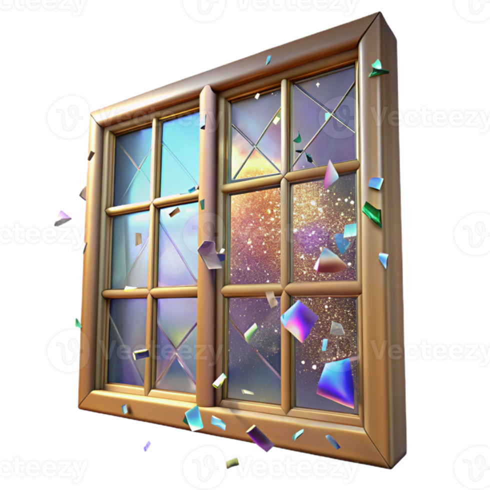 wonderful contemporary Cracked Window Pane Transparent Background Low Angle detailed png