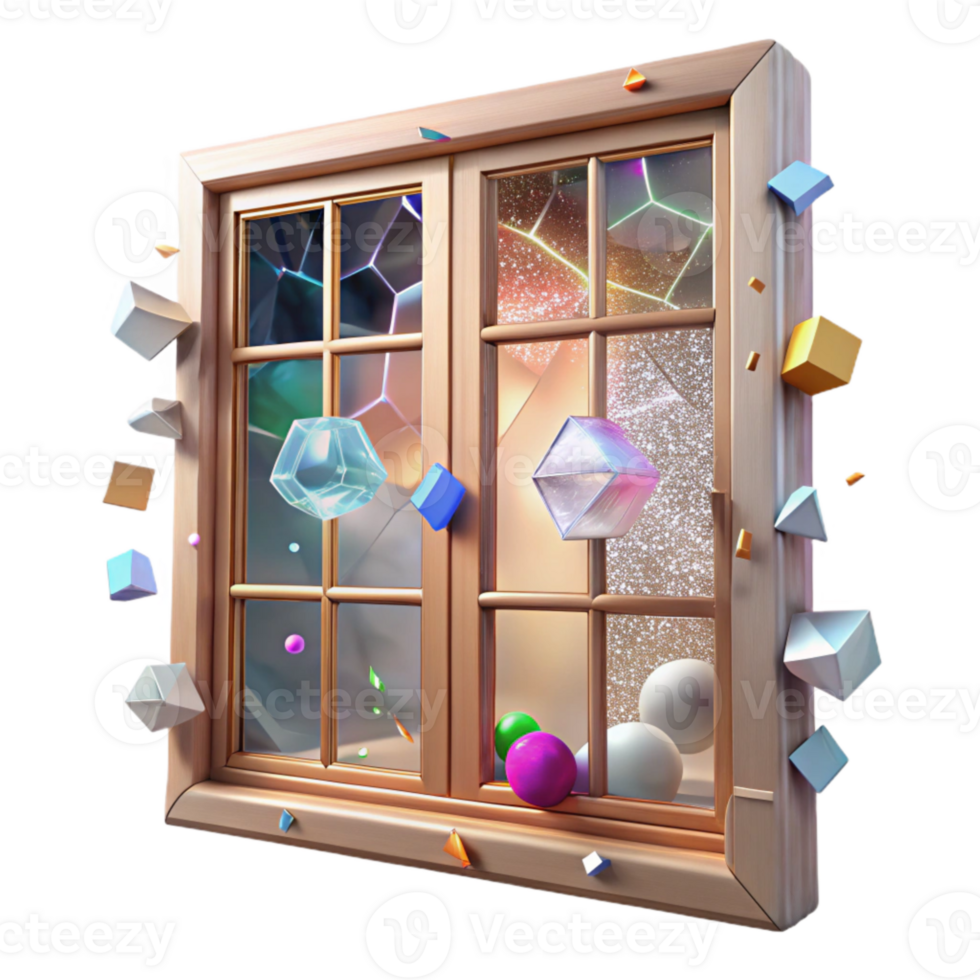 magnificent contemporary Cracked Window Pane with Cracks Transparent Background exclusive png