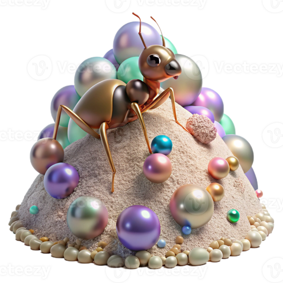 stunning abstract Crawling Ant Hill Colony Transparent Background exclusive png