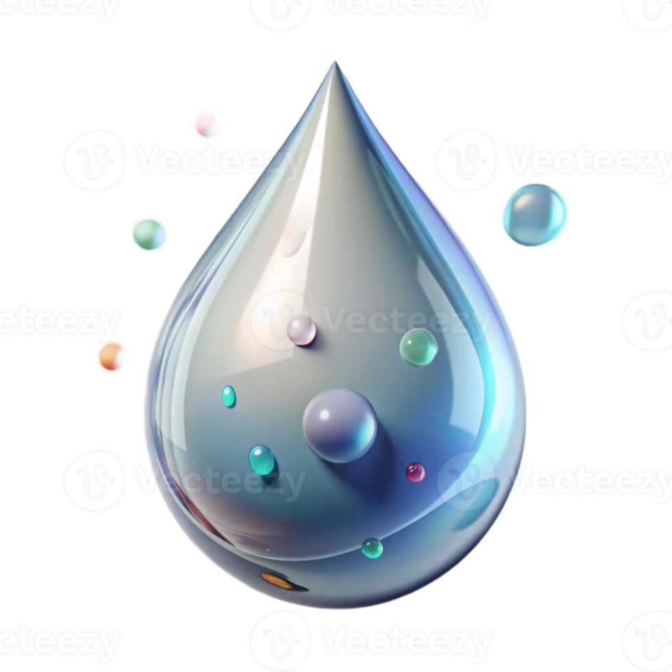 vibrant rustic Crystal Clear Water Drop with Transparent Background high resolution png