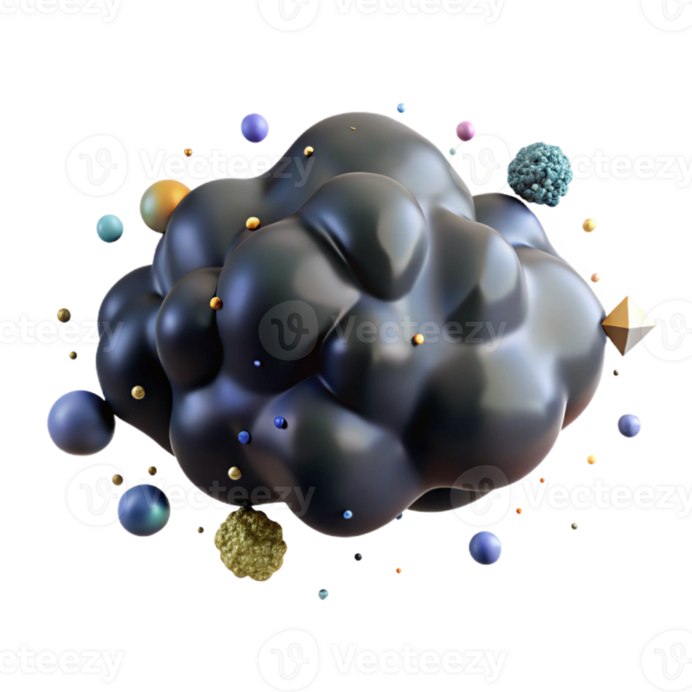 extraordinary minimalist Dark Matter Cloud Cutout with Invisible Mass detailed png