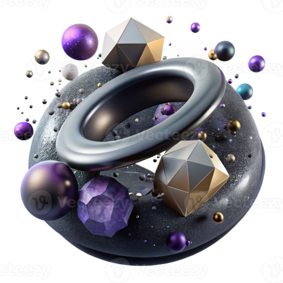 serene abstract Dark Matter Halo Transparent Background with Galactic Distribution detailed png