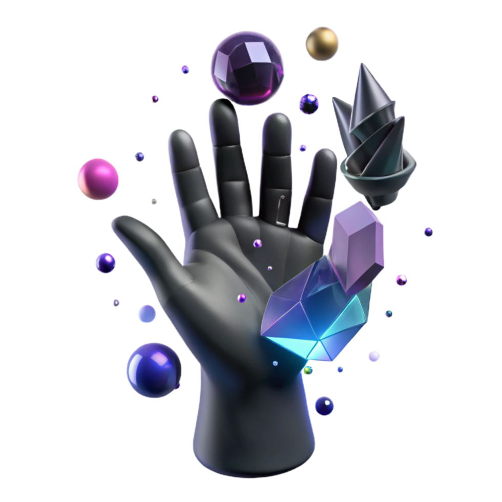 impressive abstract Dark Silhouette Hand Reaching Cutout Transparent Background professional png
