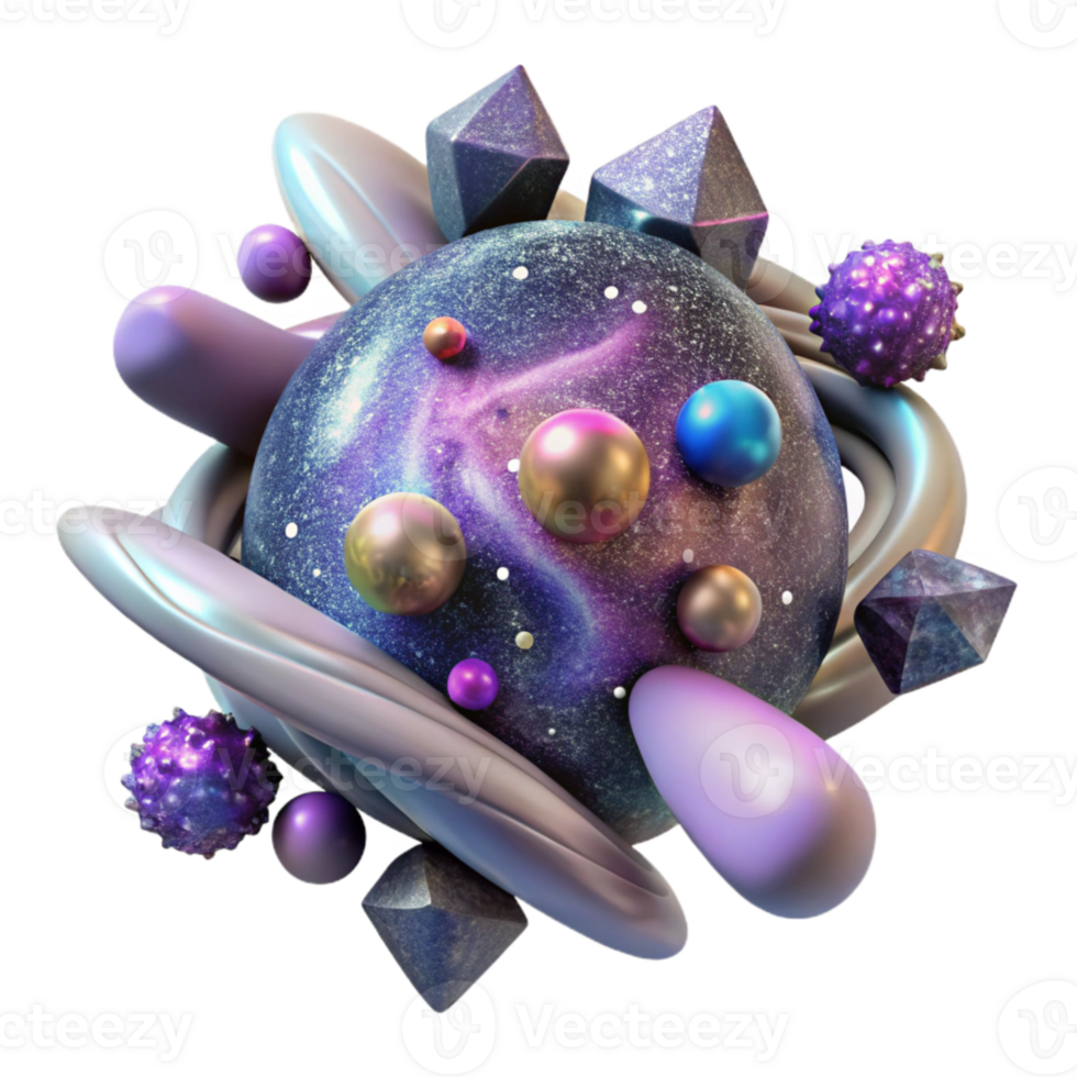 wonderful creative Distant Galaxy Cluster Isolated with Multiple Galaxies premium png
