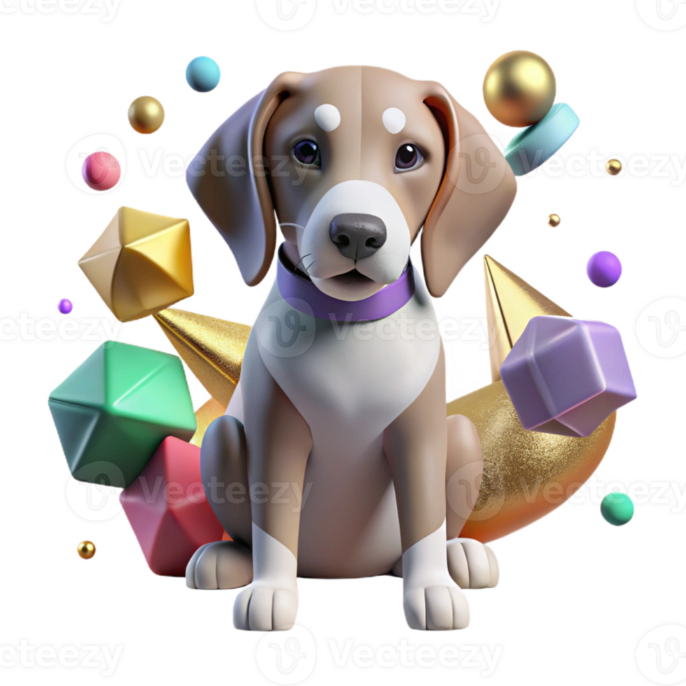 dramatic minimalist Dog Ears Floppy Shape Cutout Element detailed png