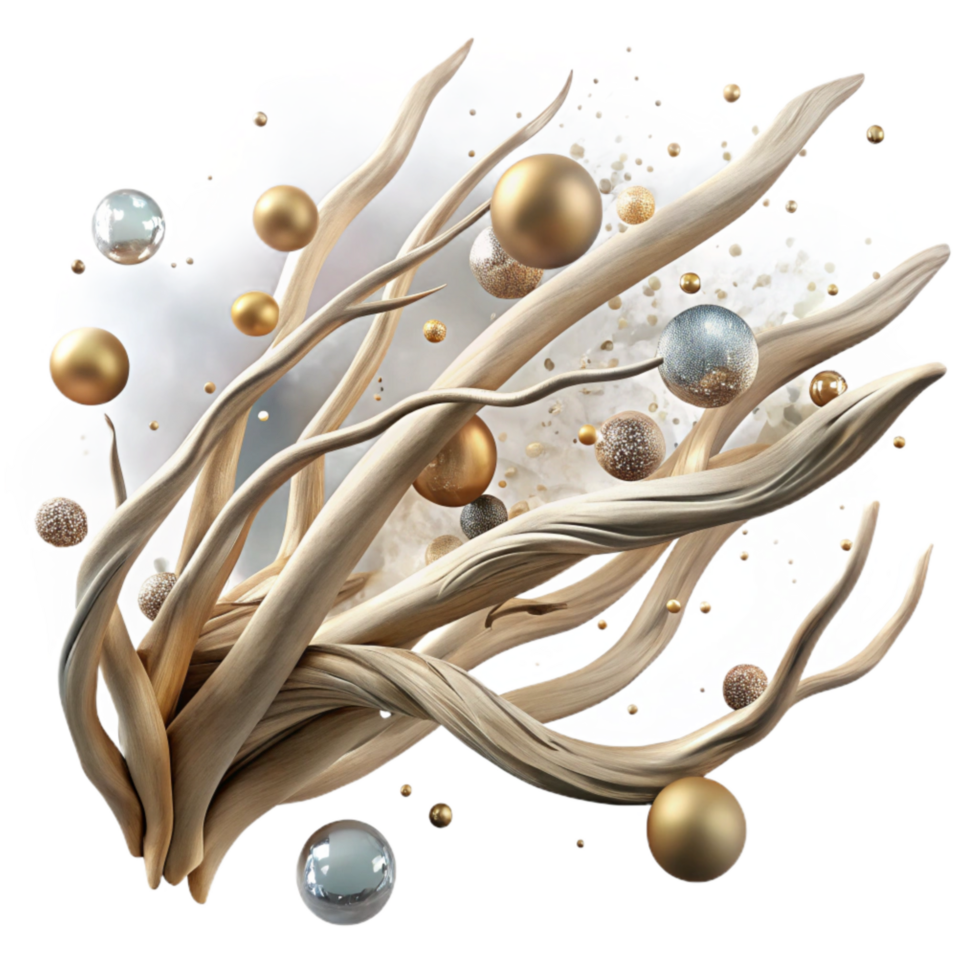 serene modern Dry Branches Rattling in Whispering Winds Transparent exclusive png