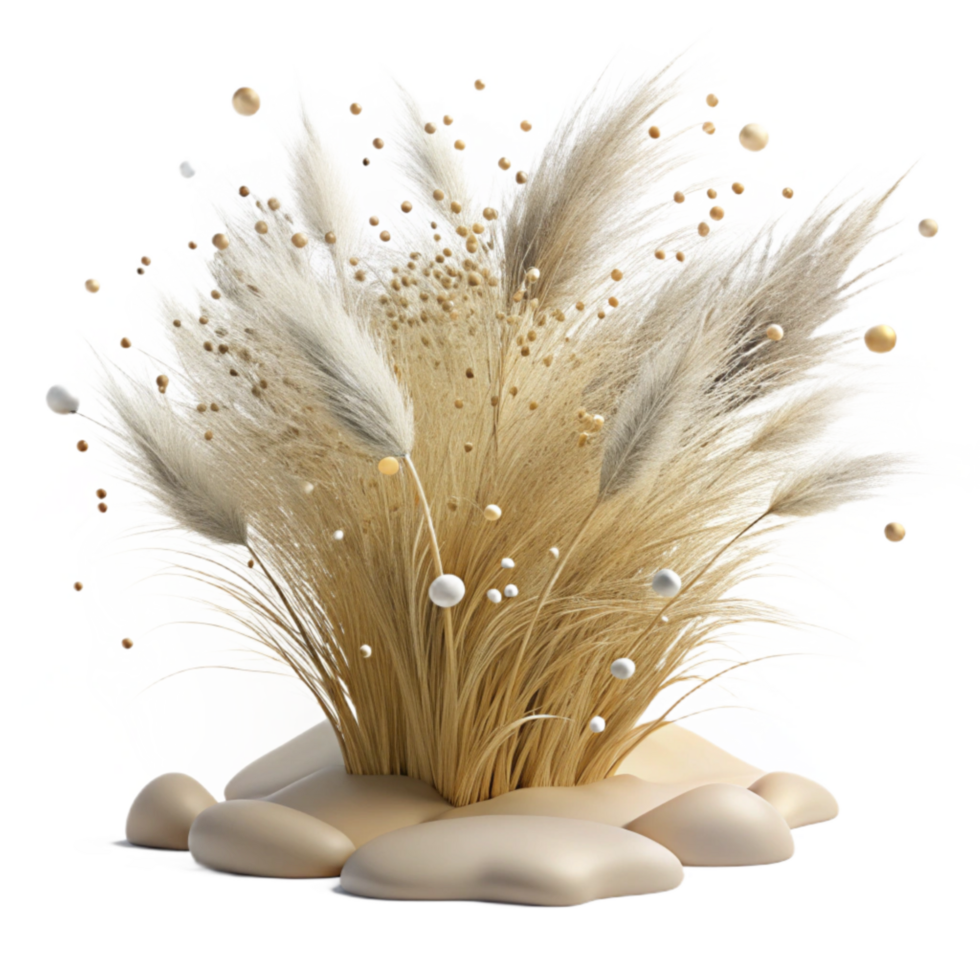 beautiful classic Dry Grass Blowing in Whispering Winds Isolated png