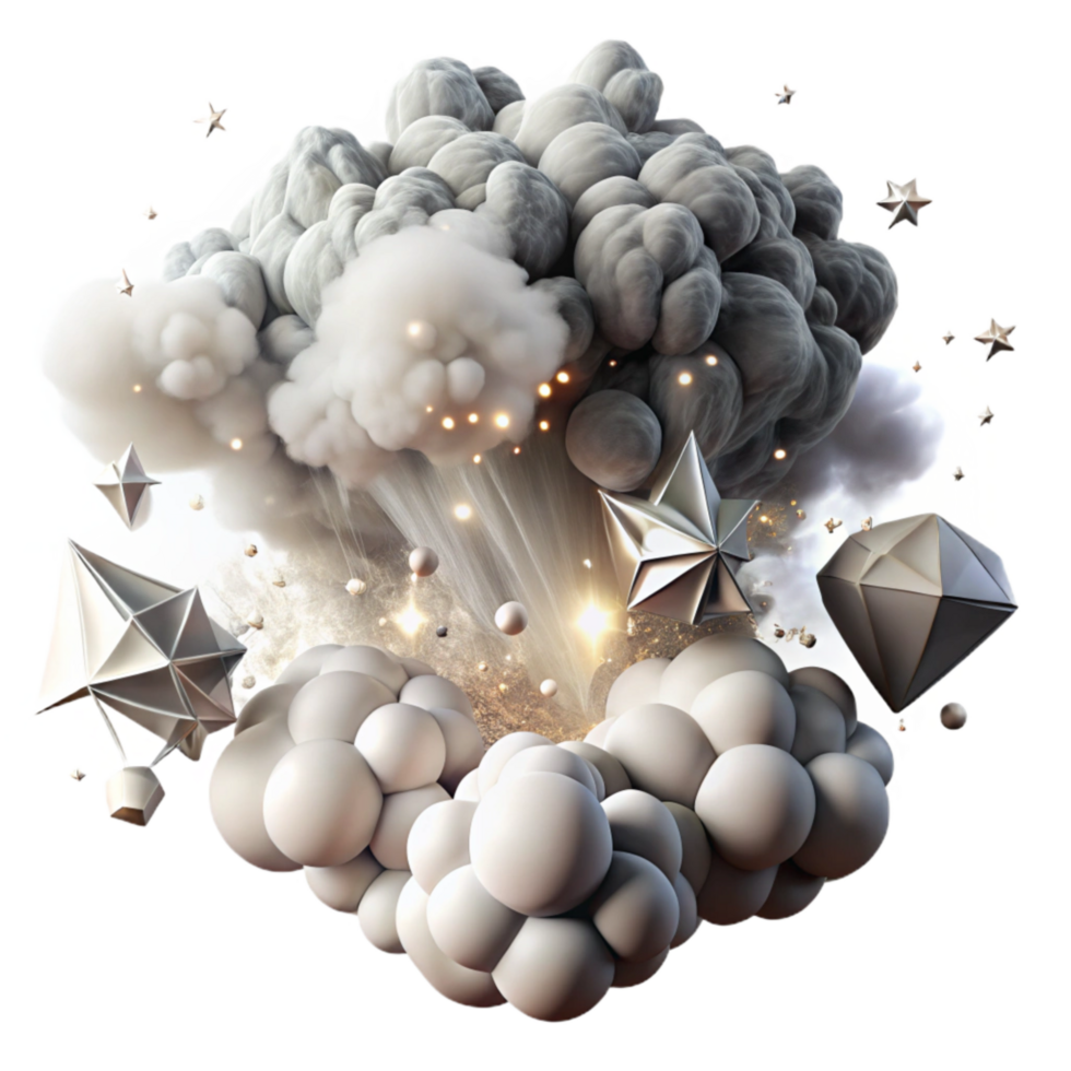impressive creative Dynamic Smoke Trails in Black and White Transparent Background original png