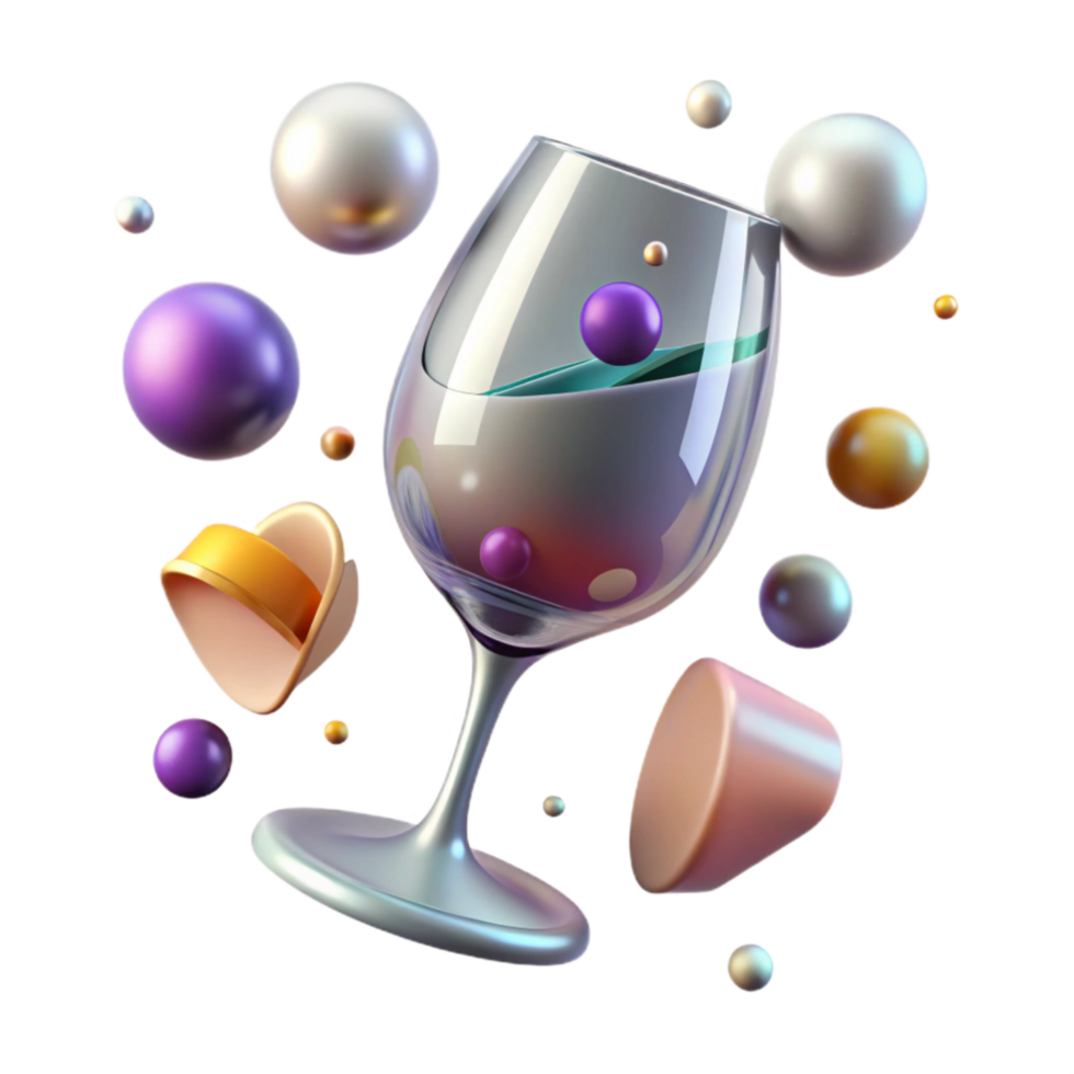 wonderful rustic Empty Wine Glass Cutout on Transparent Background exclusive png
