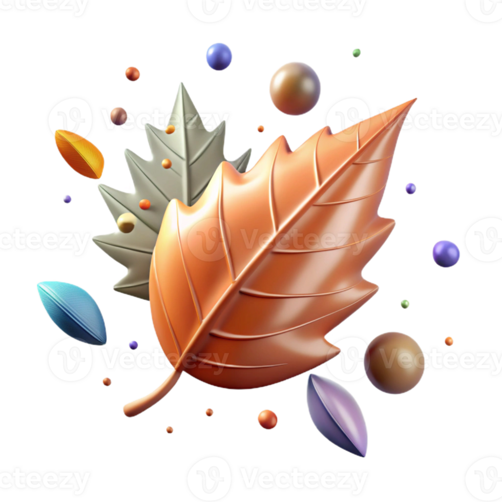 magnificent vintage Falling Leaf with Rotational Motion Cutout detailed png