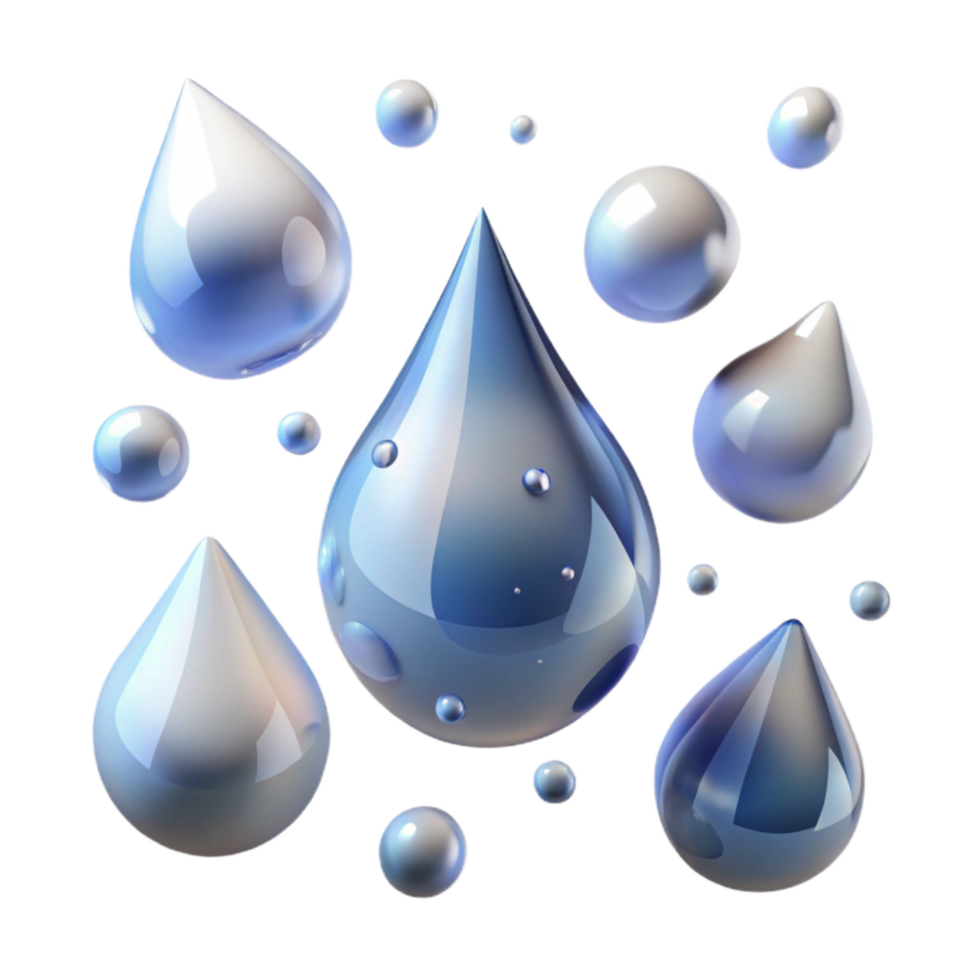 wonderful minimalist Falling Rain Drops Close Up Transparent Background exclusive png