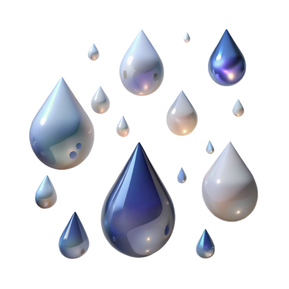 magnificent minimalist Falling Rain Drops Silhouette Transparent Background exclusive png
