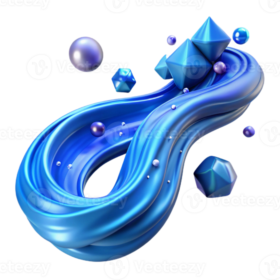 impressive classic Flowing Blue Water Stream Isolated Element exclusive png