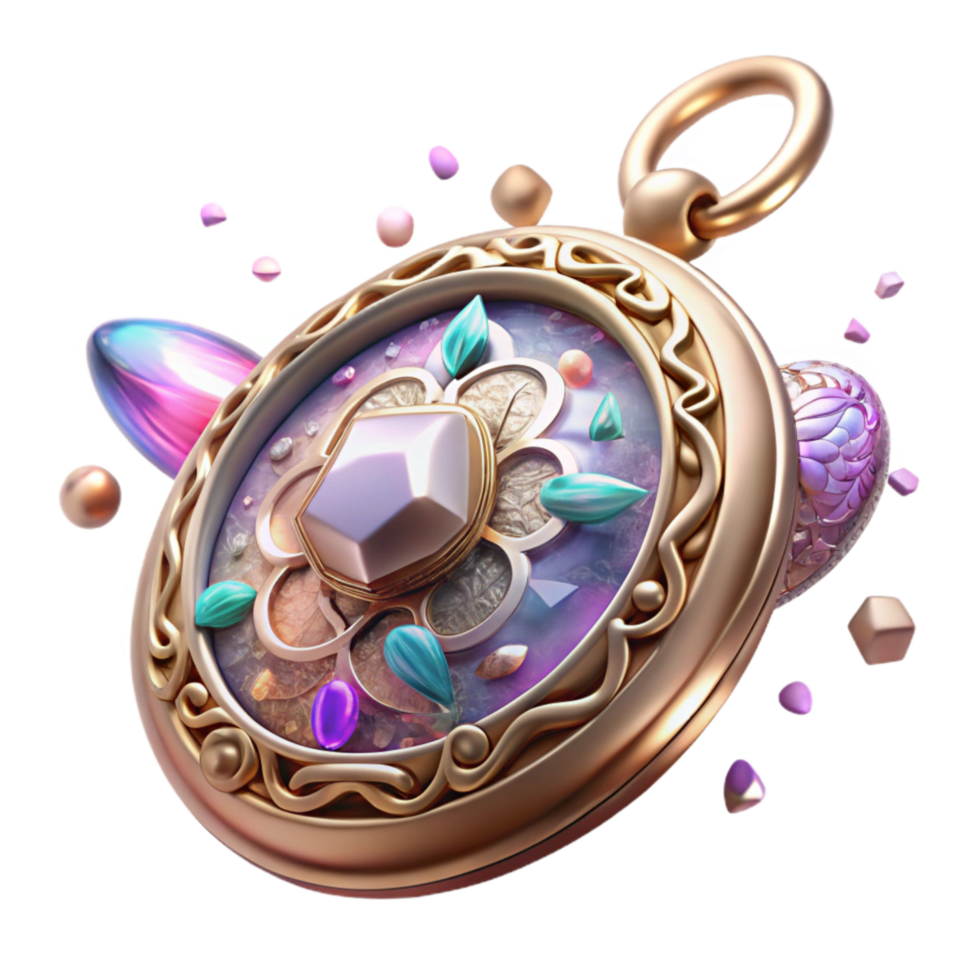 stunning abstract Forgotten Locket Transparent Background Ornate Design png