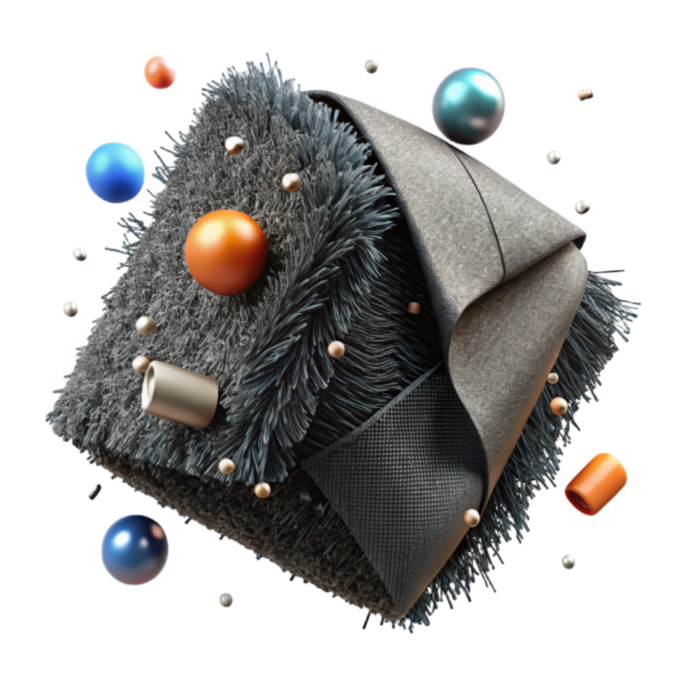 extraordinary rustic Frayed Fabric Edge with Black Threads Transparent Element authentic png