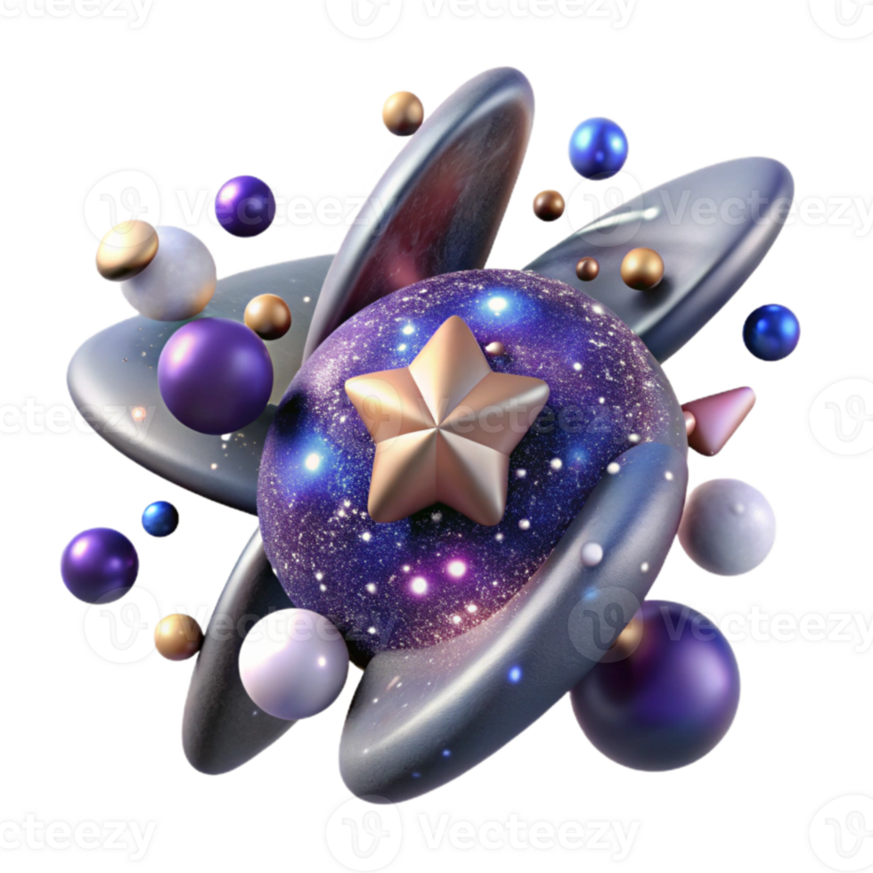 stunning contemporary Galaxy Arms with Star Formation Regions Transparent Background high resolution png
