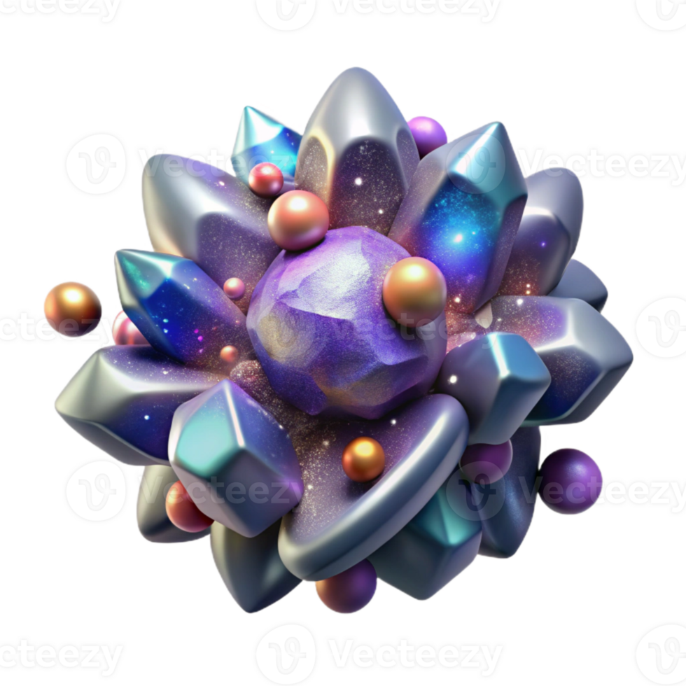beautiful contemporary Galaxy Cluster with Distant Galaxies Isolated on Transparent Background exclusive png