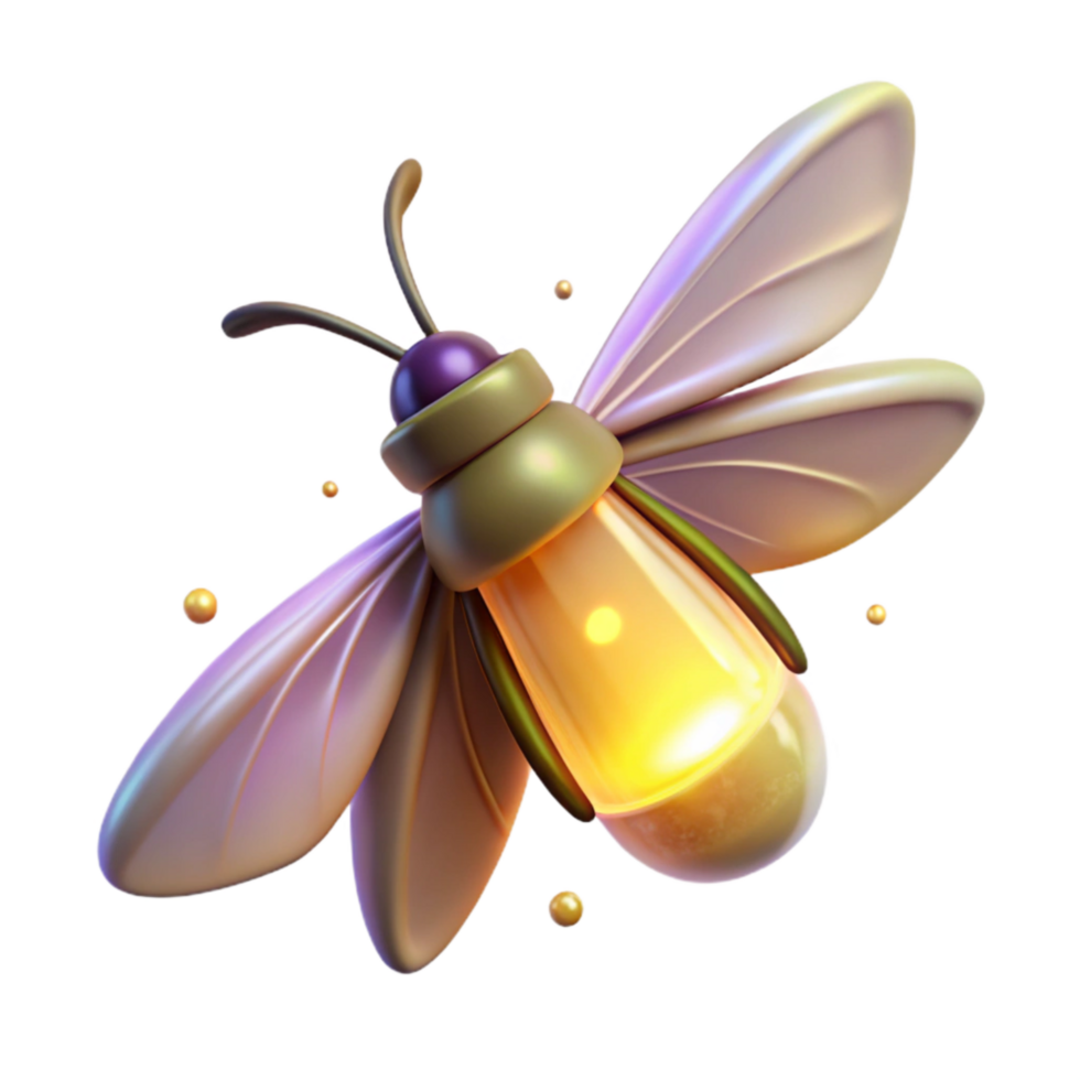 magnificent modern Glowing Firefly Light Emitting Isolated Element professional png
