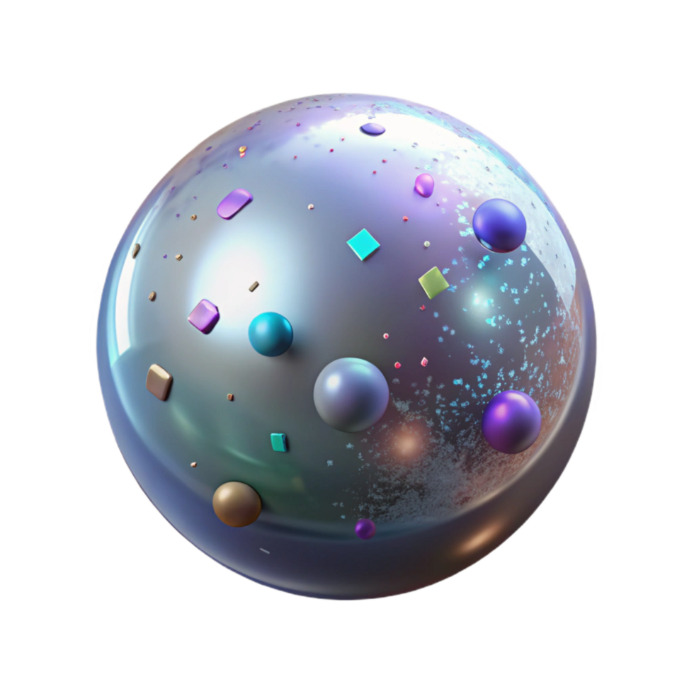 magnificent modern Glowing Orb with Shadow Effect Transparent Element premium png
