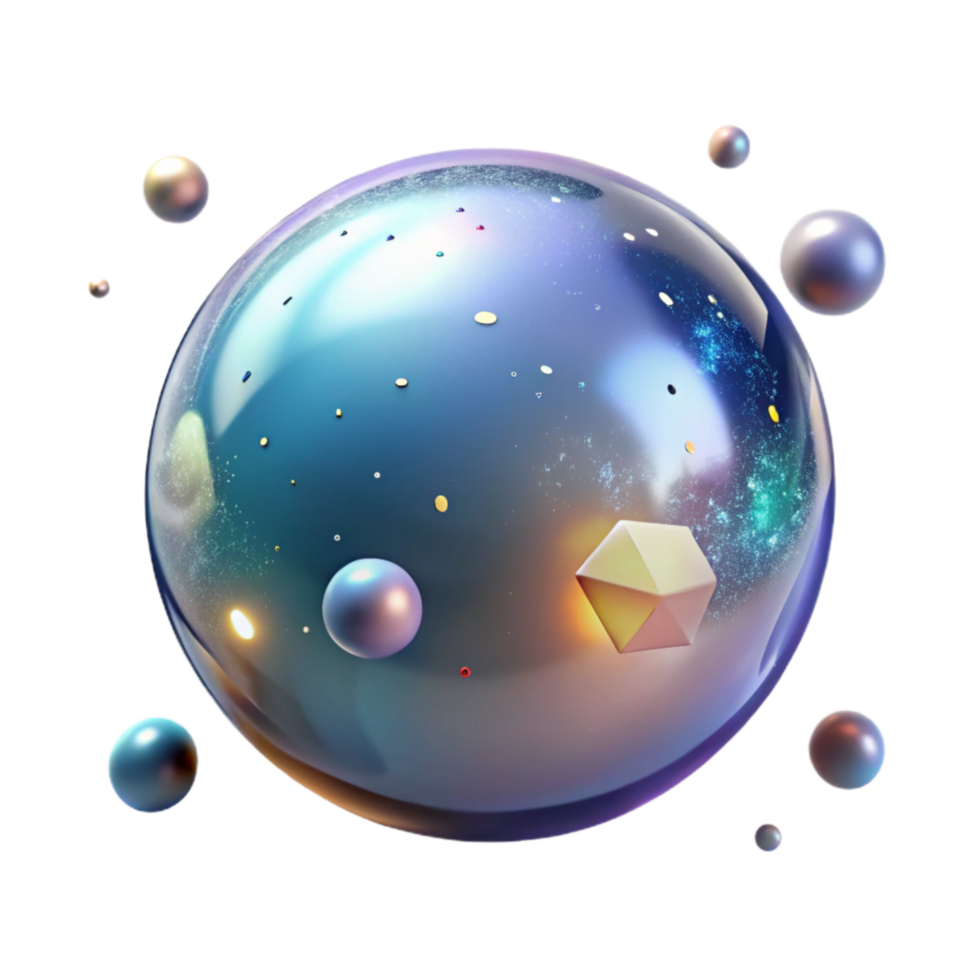 magnificent artistic Glowing Orb with Shadow Effect Transparent Element authentic png