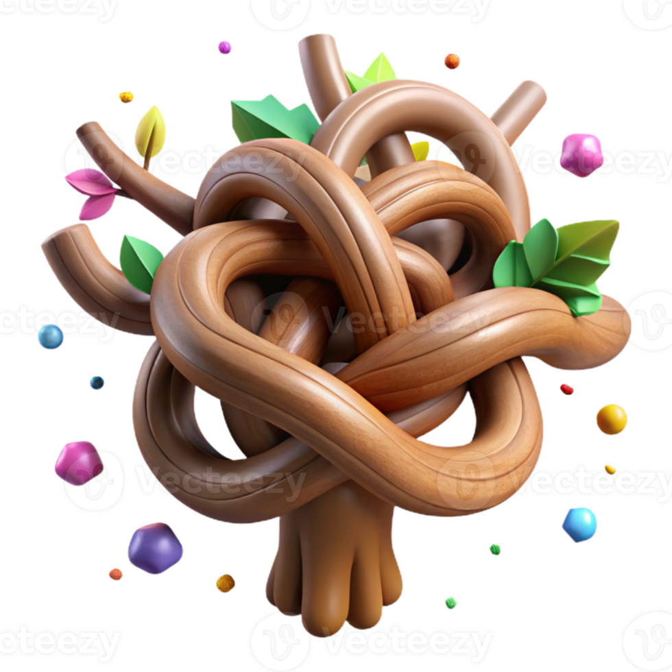 impressive classic Gnarled Oak Tree Branch Knot Detail Cutout exclusive png