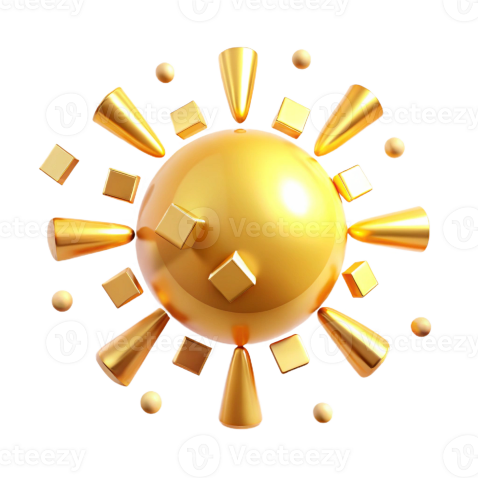 serene minimalist Golden Hour Sunlight Rays Cutout high resolution png