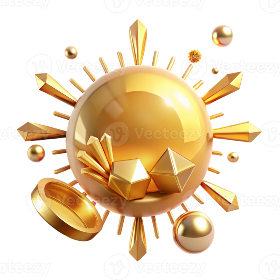 wonderful traditional Golden Hour Sunlight Rays Cutout original png