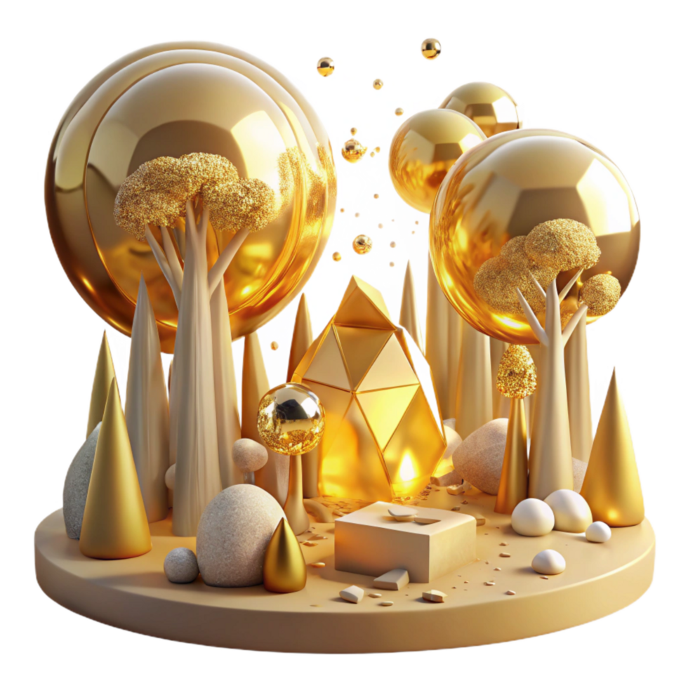 wonderful vintage Golden Trophy Award Shining Isolated Element high quality png