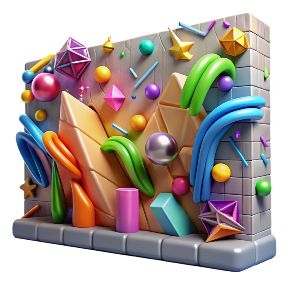 extraordinary abstract Graffiti Wall Texture with Vibrant Colors Transparent detailed png