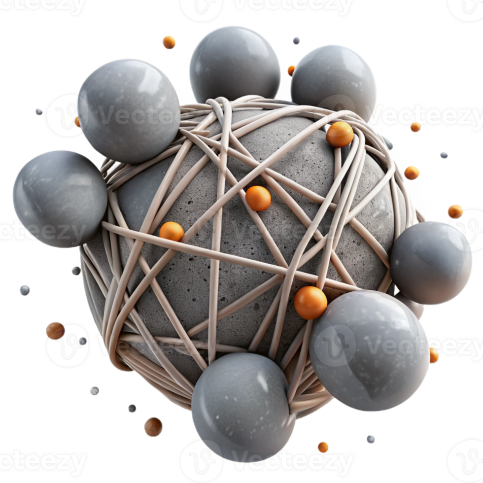 serene traditional Gray Crisscrossing Strings Cutout with Subtle Texture high resolution png