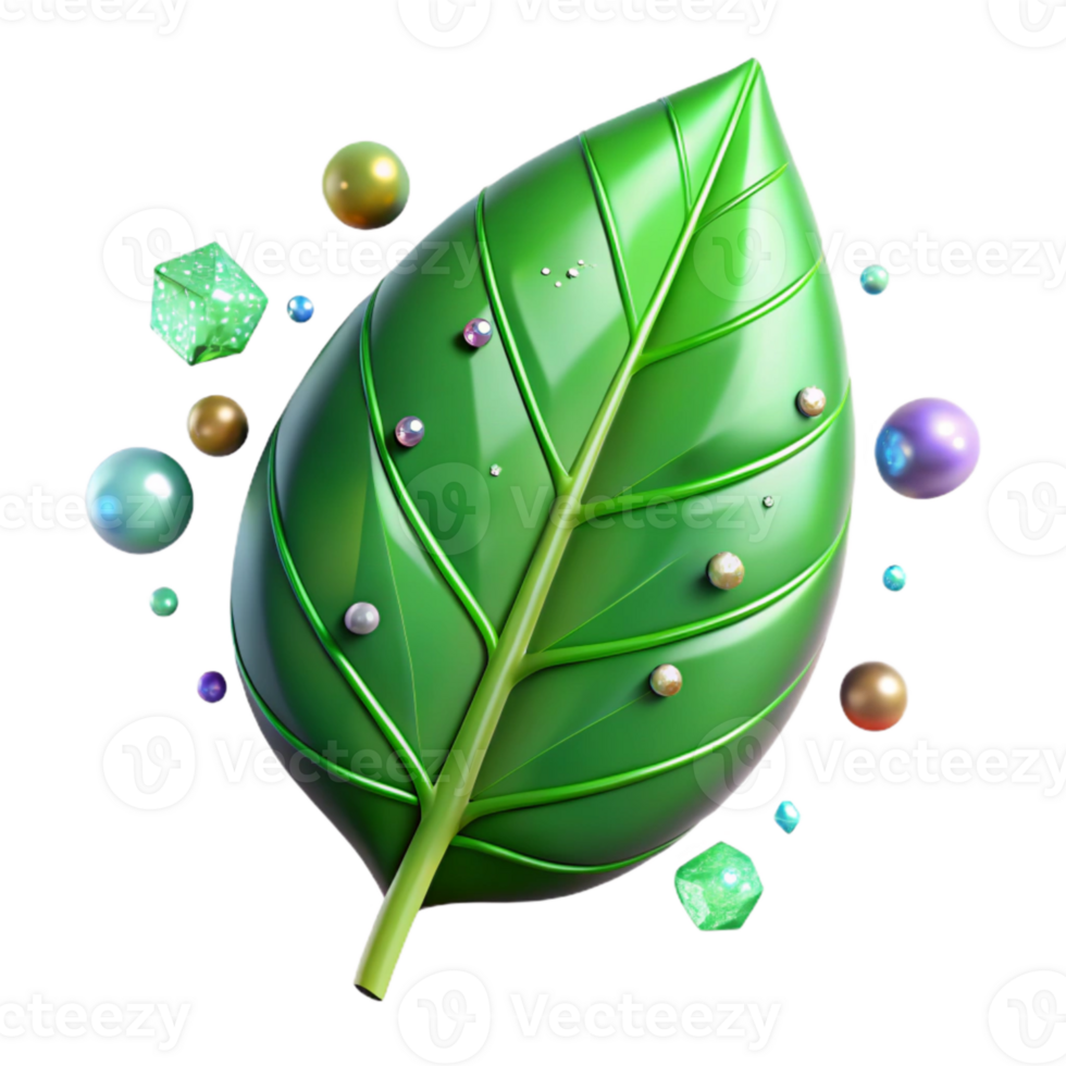 stunning creative Green Leaf Cutout Isolated on Transparent Background high quality png