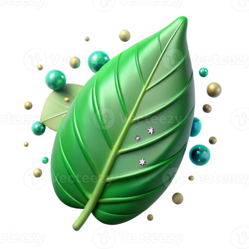 extraordinary classic Green Leaf Cutout Isolated on Transparent Background png