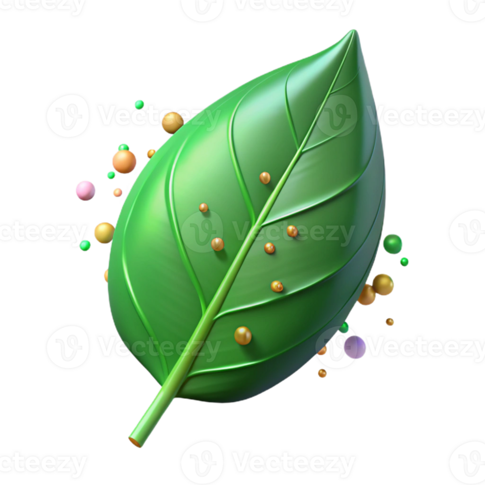 stunning creative Green Leaf Side View Isolated Element high quality png