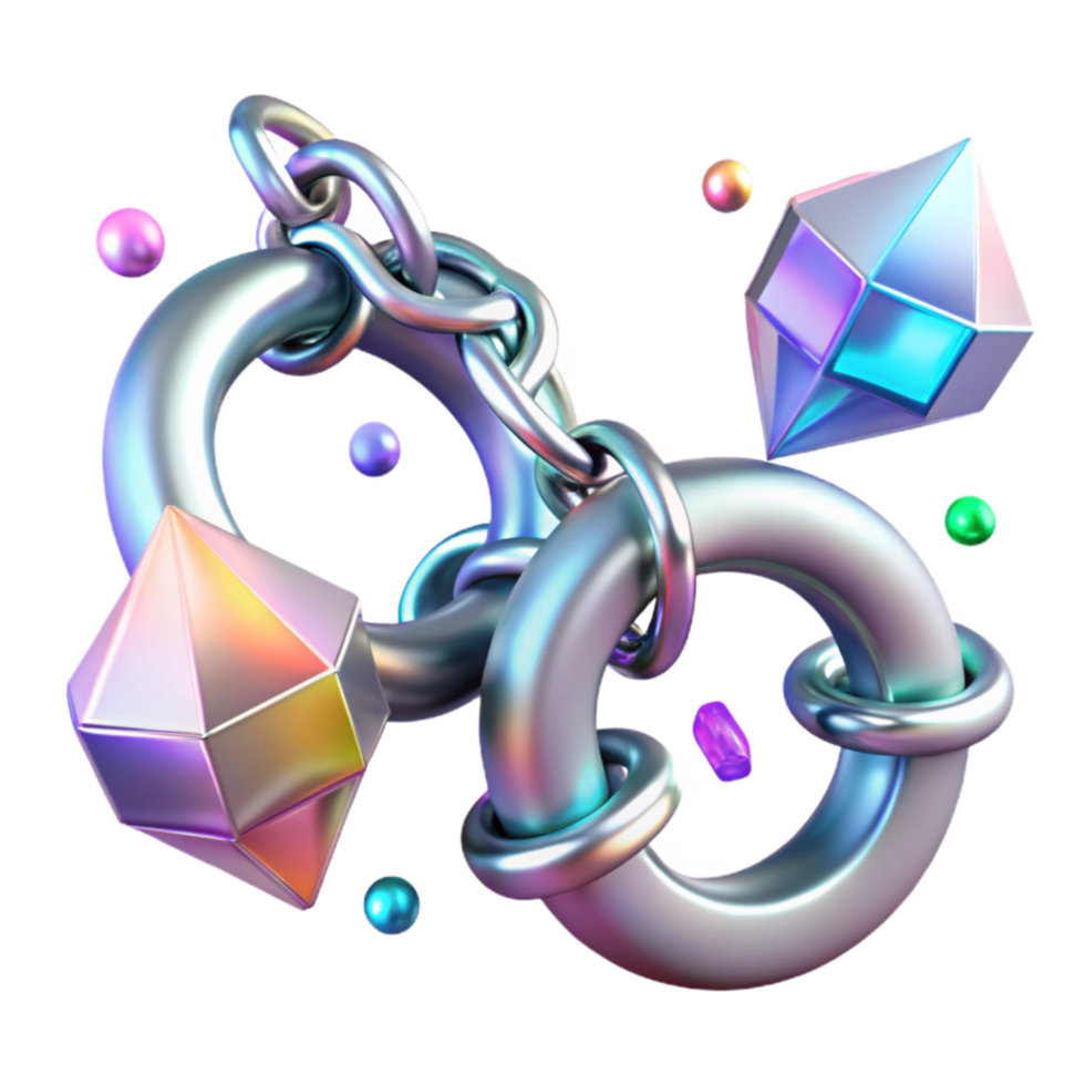 elegant contemporary Handcuffs with Chain Detail Transparent authentic png