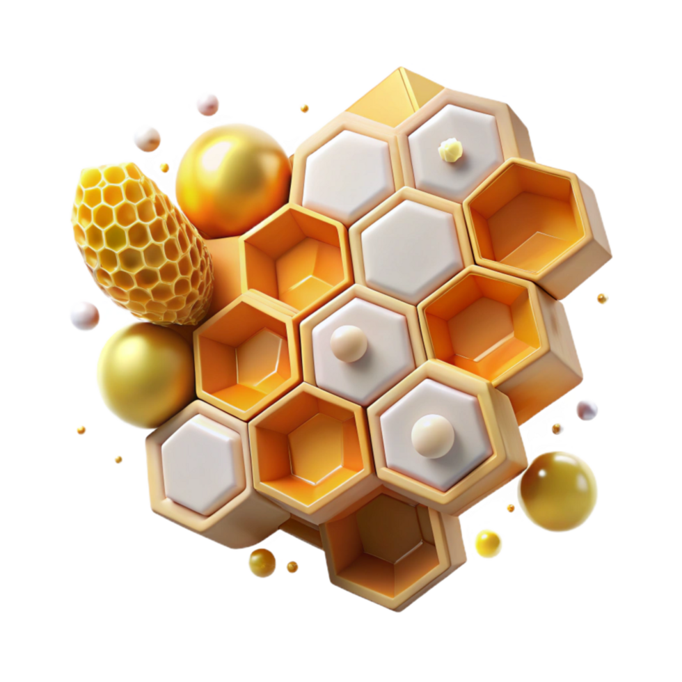 stunning abstract Honeycomb Cutout with Hexagonal Cells exclusive png