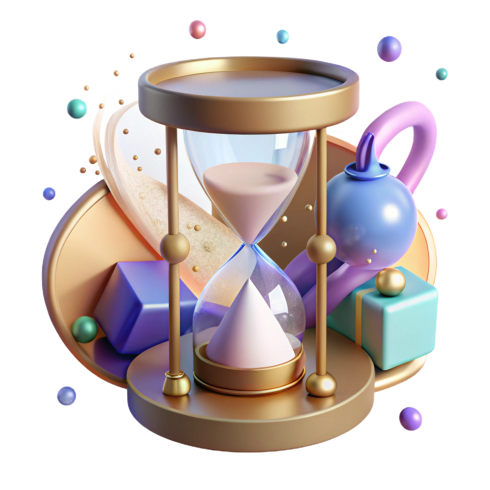 wonderful rustic Hourglass with Sand Timer Transparent Background high resolution png