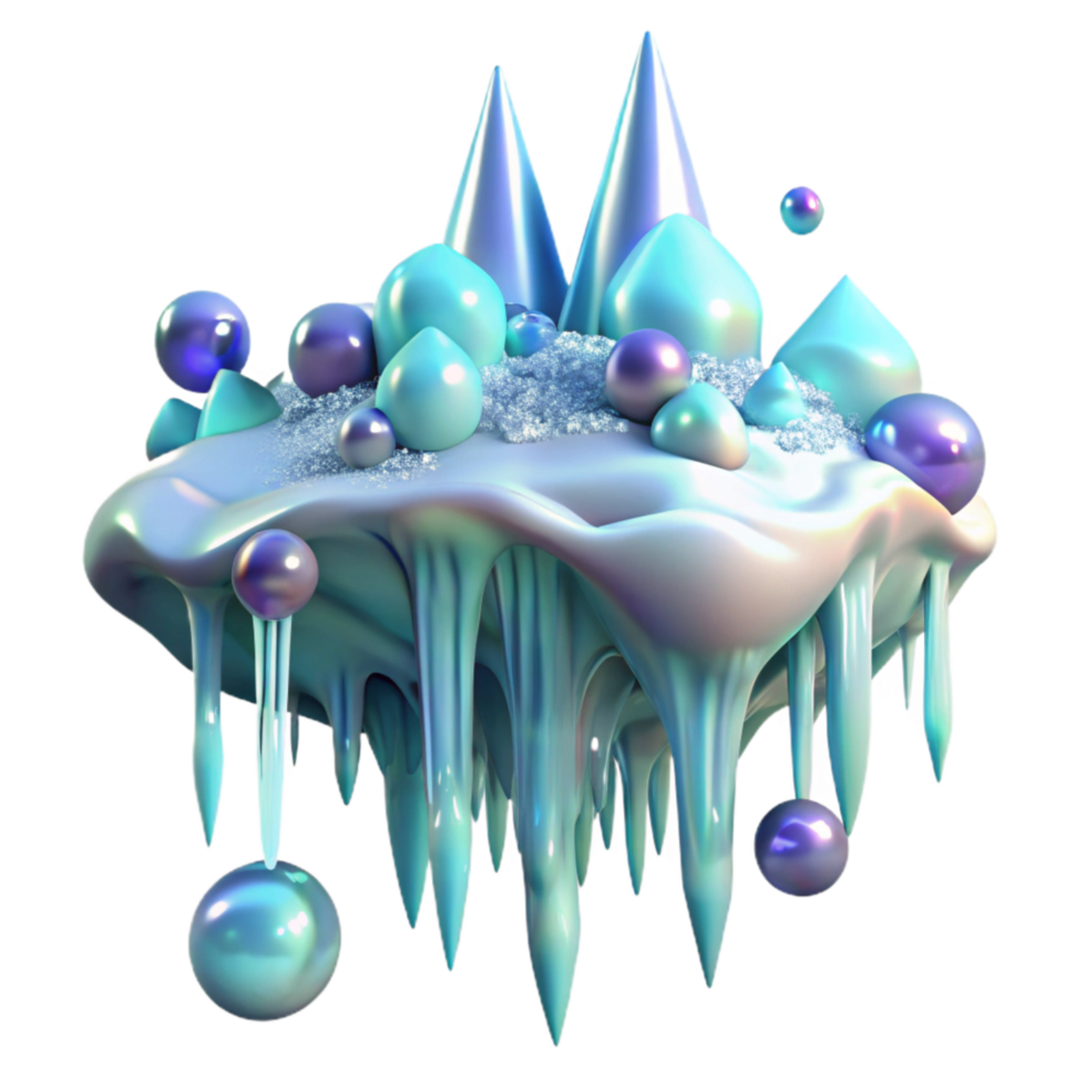 vibrant creative Icicles Melting in Whispering Winds Transparent high quality png